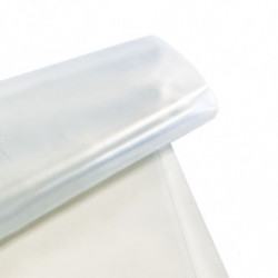Film plastique 10/100 pour protection, emballage, pare-vapeur COULEUR  TRANSPARENT